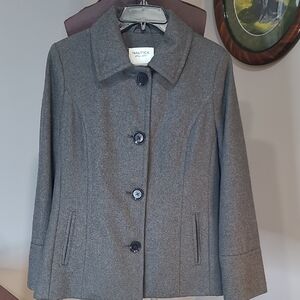 Nautica Women's Charcoal Pea Coat